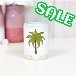 ‼️CLEARANCE SALE‼️ Ceramic Palm Tree Makeup Brush/Pen Holder Tumbler NEW